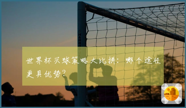 世界杯买球策略大比拼：哪个途径更具优势？